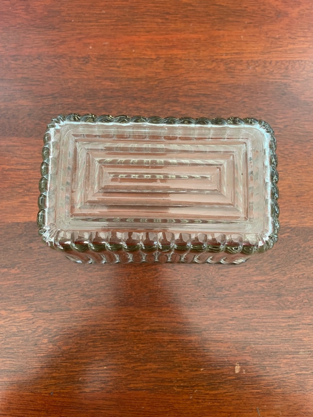 Clear Ribbed Glass Food Storage Container - Clear, Rectangular Refrigerator Dish - Picture 5 of 5